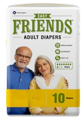 Friends Adult Diaper XL 10 Pieces Comfort Fit Adult Hygiene Care