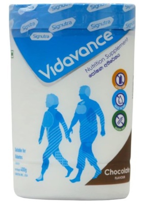 Vidavance Diabetes Nutrition Chocolate Powder 400g Premium Nutritional Drink Mix