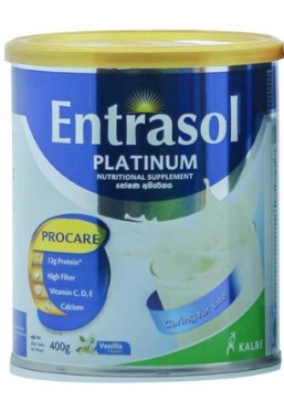 Entrasol Platinum Nutritional Supplement Powder Vanilla 400g