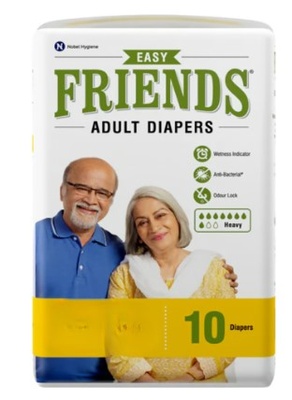 Friends Adult Diaper Large 10s Pack Comfortable Disposable Personal Care