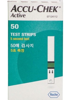 Accu Chek Active Glucometer Test Strips 50s