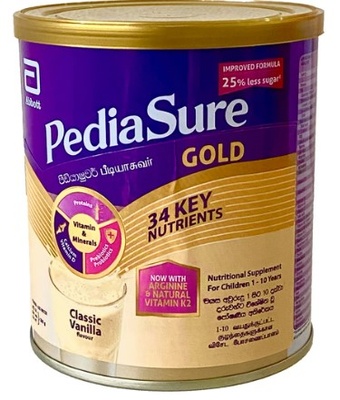 Pediasure Gold Vanilla 380g Nutrition Supplement for Children 1 to 10 Years
