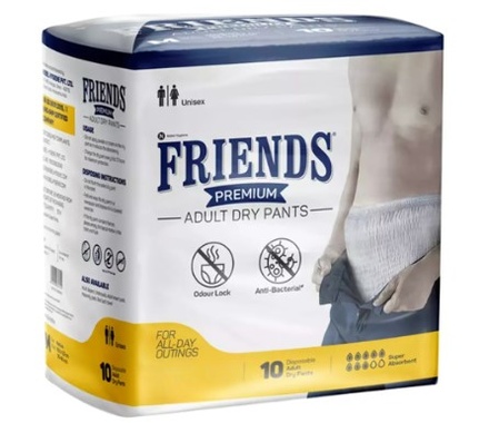 Friends Adult Diaper Medium 10 Pack
