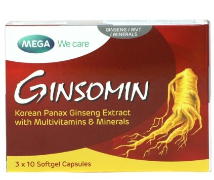 Ginsomin Capsules 30s Herbal Wellness Supplement Sri Lanka